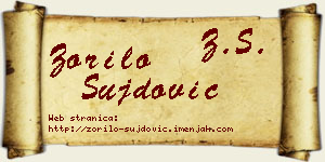 Zorilo Šujdović vizit kartica